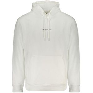 Calvin Klein Witte hoodie met logo