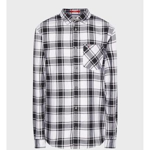 Tommy Hilfiger Zwart Poplin Check Shirt Heren