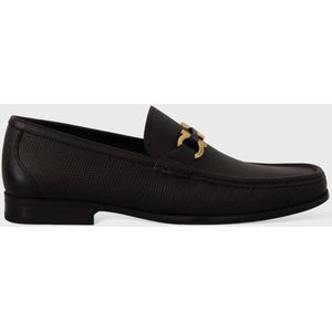 Salvatore Ferragamo Kalfsleer Moccasins Loafers Schoenen Zwart