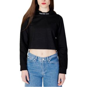 Calvin Klein Jeans Zwart Cropped Trui Dames