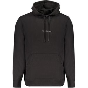 Calvin Klein Zwarte katoenen logo  Hoodie