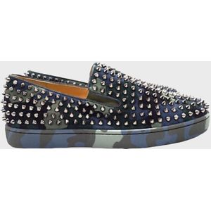 Christian Louboutin Roller Boat Slip-on Camouflage Schoenen Met Studs