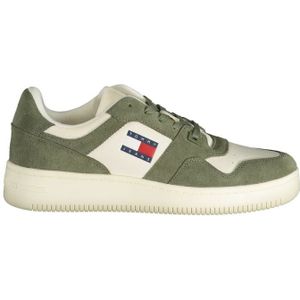 Tommy Hilfiger TJM Basket Sneaker Leer - Groen