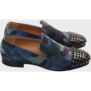 Christian Louboutin Spooky Camouflage Loafers Met Studs