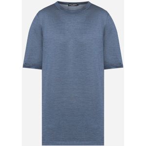 Dolce & Gabbana Blauw Zijden T-shirt