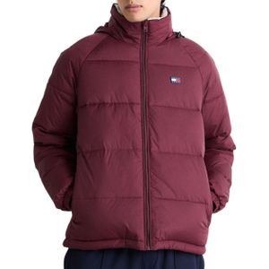 Tommy Hilfiger Rood Pufferjas Met Logo