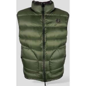 Centogrammi  Omkeerbare Groen / Grijs Bodywarmer Heren