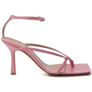 Bottega Veneta Elegante Roze Leren Sandalen