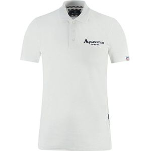 Aquascutum Elegante Witte Katoenen Polo