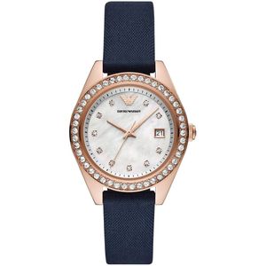 Emporio Armani Rosé Goud Dames Horloge