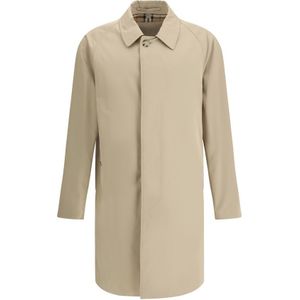 Burberry Breasted Coat Met Klassieke Kraag En Zakken