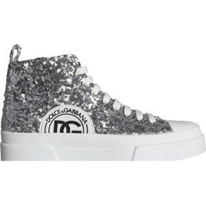 Dolce & Gabbana Zilver High Top Sneakers