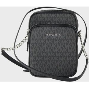 Michael Kors Signature North South Zwart Crossbody Tas / Messenger Tas