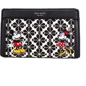 Kate Spade Disney 100 Medium Spade Flower Jacquard Crossbody Tas