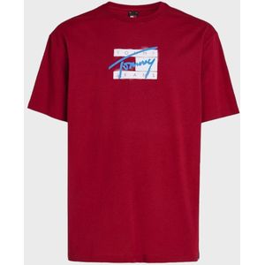 Tommy Hilfiger Bordeaux Street Flag T-shirt