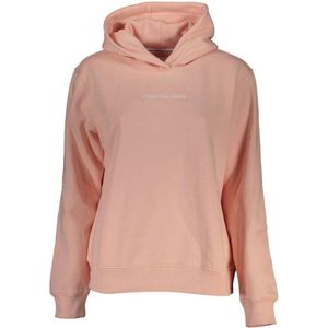 Calvin Klein Roze Katoenen Hoodie Met Logo