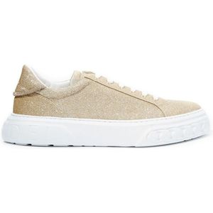 Casadei Elegant Goud Off Road Leren Sneakers