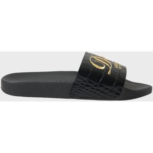 Dolce & Gabbana Zwart “Luxury Hotel” Slippers