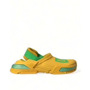 Dolce & Gabbana Geel Groen Rubber Slippers