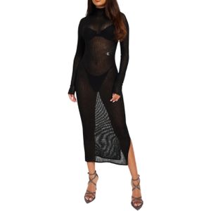 Calvin Klein Jeans Jurk Sheer Tight Jurk
