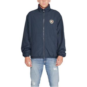 Tommy Hilfiger Blauw Polar Crest Reverse Fleece Jas