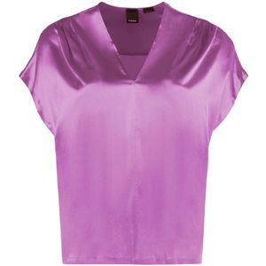 PINKO Paars Silk Blouse