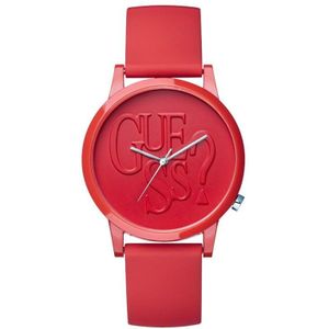 Guess Rode Hars Horloge Voor Dames Met Analoge Weergave