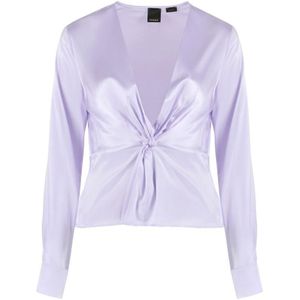 PINKO Lila Zijde Elegante Blouse