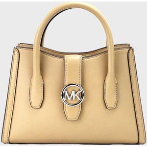 Michael Kors Gabby Klein Beige Crossbody Tas