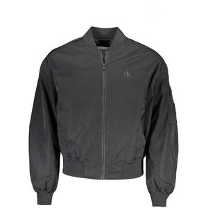 Calvin Klein Zwarte Bomber Jas Met Logo