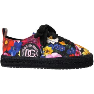 Dolce & Gabbana Meerkleurig Bloemenprint Dames Sneakers