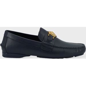 Versace Kalfsleren Loafers Blauw