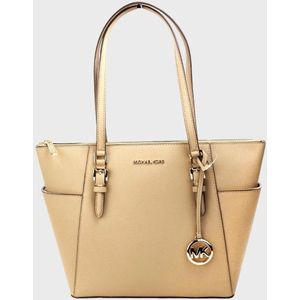 Michael Kors Charlotte Beige Handtas