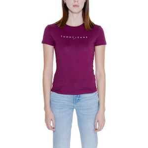 Tommy Hilfiger Jeans Paars T-shirt Dames