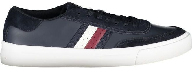 Tommy Hilfiger Sleek Blauwe Veterschoenen met Contrasterende Accenten