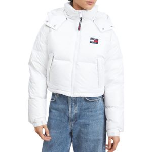 Tommy Hilfiger Wit Alaska Puffer Gewatteerde Jas