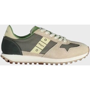 Blauer Beige Heren Sneakers