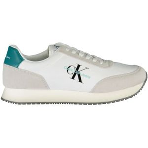 Calvin Klein Elegante Witte Sneakers Met Contrasterend Detail