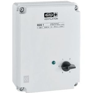 Helios RDS 7 Trafo-toerenregelaar - met motorvolbeveiliging 3-fase 7,0 A - 01578