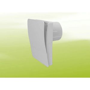 Afzuigventilator Südwind met pijp en metalen buitenmantel (100 mm)