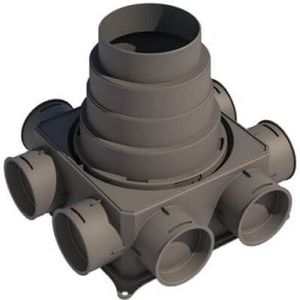 Luchtverdeler DN 125 - 180 Airbox Compact 8 van Aereco - 360042