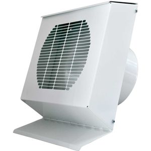 Pluggit Wandkap DN180 Plaatstaal, wit - WH180-1