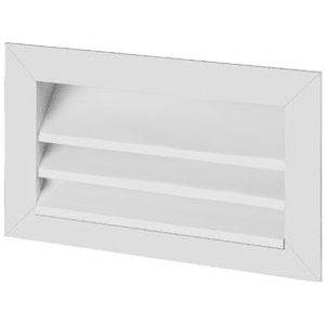 Helios WSG 100/50 Weerrooster - rechthoekig geanodiseerd aluminium - 00116