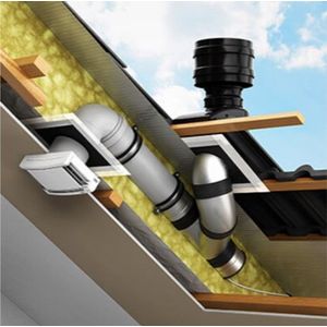 Hellend dakkap SDL &amp; verbindingsset ruwbouw KDHRVA 03 Plus natuurrood van Aereco - 130442