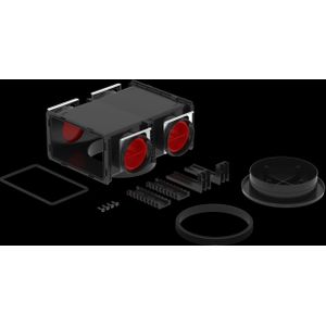 Verdeler ComfoCube Flex Module 4xDN90 Aansluiting/Revisie DN160, 300x284x134 mm van Zehnder - 990323371