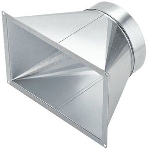 Helios KWL-ÜS 1200 S Overgangsstuk - symmetrisch voor KWL1200S van rechthoek naar DN355 - 08349