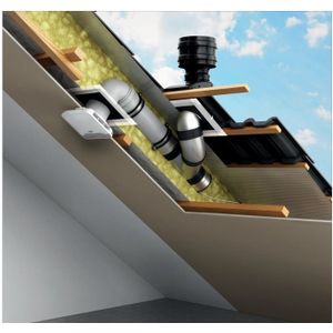 Hellenddakkap SDL &amp; Ruwbouwset voor aansluiting ZUDAH Plus natuurrood van Aereco - 130526