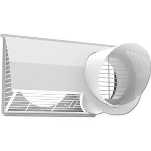 ComfoEdge Combi buitenmuurrooster roestvrij staal - Zehnder