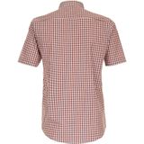 Casa Moda Short Sleeve Freizeithemd Kariert Orange - Größe M