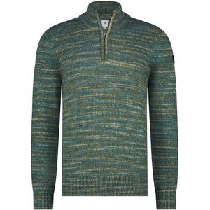State Of Art Half Zip Pullover Melange Grün - Größe XL